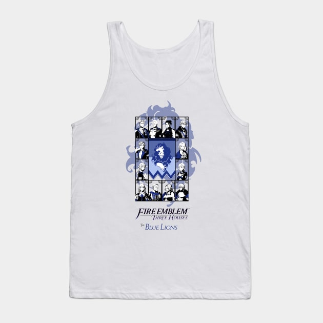 Fire Emblem Three Houses: The Blue Lions Featuring Female Byleth Tank Top by TheMelRoseGallery